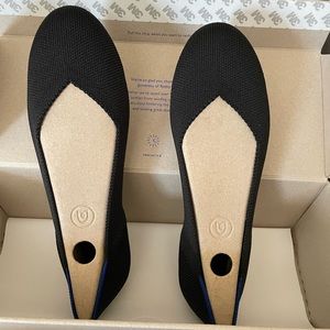 Rothy’s Black Rounded Flats Sz 6.5